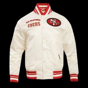 NFL San Francisco 49ers Retro Classic Men's Rib Satin Jacket (Size S)
